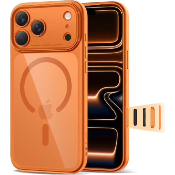Tech-Protect Magpeak Magsafe Cc Iphone 17 Pro Cosmic ORANGE/CLEAR