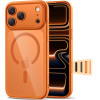 Tech-Protect Magpeak Magsafe Cc Iphone 17 Pro Max Cosmic ORANGE/CLEAR