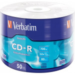 Verbatim CD-R 700MB/ 52x/ 80min/ 50pack/ Wrap - (43787)