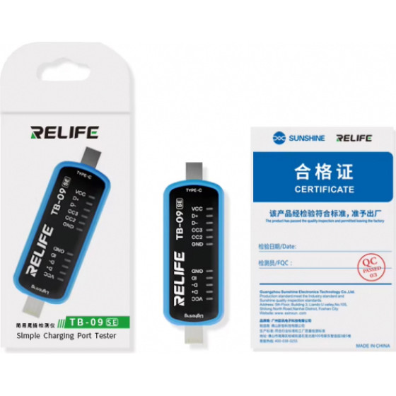 RELIFE Service Tester TB-09 SE, Lightning / USB-C