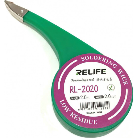 RELIFE Soldering Wick RL-2020, 2mm, 2m