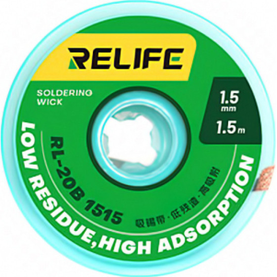 RELIFE Soldering Wick RL-20B 1515, 1.5mm, 1.5m