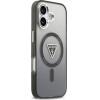 Guess Case For Iphone 17 Compatible With Magsafe GUHMP17SHgtmlcgk (Iml Gradient W/ Triangle Logo) black