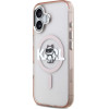 Karl Lagerfeld Case For Iphone 17 Compatible With Magsafe KLHMP17SHgchgkbp (Iml Choupette Sketch Logo) pink