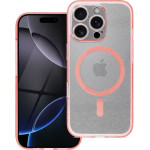 Clear Mag Cover Case With Camera Protection Compatible With Magsafe For Samsung S26 Ultra Pink Glitter OEM
