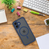 Full Matte Mag Cover Case Compatible With Magsafe For Iphone 16 blue