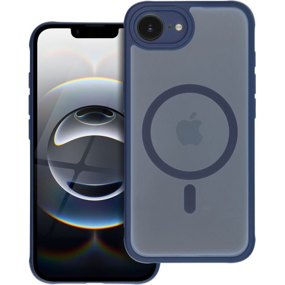Full Matte Mag Cover Case Compatible With Magsafe For Iphone 16 blue