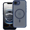 Full Matte Mag Cover Case Compatible With Magsafe For Iphone 16 Pro Max blue