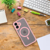 Full Matte Mag Cover Case Compatible With Magsafe For Samsung A17 Light Pink OEM
