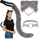 Ruhhy Cat/Fox Costume 3 Piece Gray 26586 - (18624-0)