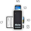 Axagon Memory Card Reader microSD/SD/MS/XD/Cf / / Usb 2.0 / 0,1m - (CRE-X1)