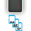 Axagon Memory Card Reader microSD/SD/MS/XD/Cf / / Usb 2.0 / 0,1m - (CRE-X1)