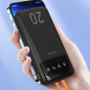 Dudao Capacious Powerbank With 3 built-In Cables 20000mAh Usb Type C + Micro Usb + Lightning Black ( K6PRo +) 6977196682393