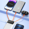 Dudao Capacious Powerbank With 3 built-In Cables 20000mAh Usb Type C + Micro Usb + Lightning White ( K6PRo +) 6977196682409