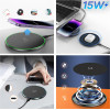 Wozinsky 15W Qi Inductive Charger With USB-C Cable - Black - (WLI-01Y)