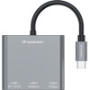 Wozinsky Hub USB-C Pd 100W Hdmi 4K@30Hz USB-A 10GBps - Gray - (WHCH-01)