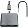 Wozinsky Hub USB-C Pd 100W Hdmi 4K@30Hz USB-A 10GBps - Gray - (WHCH-01)