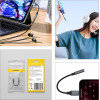 Wozinsky Lightning Adapter - 3.5mm Mini Jack - Black - (WALJ-01)