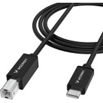 Wozinsky USB-B - USB-C Cable 1m - Black - (WKDDY1S)