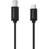 Wozinsky USB-B - USB-C Cable 1m - Black - (WKDDY1S)