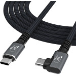 Wozinsky USB-C Thunderbolt 4 240W Angled Cable 1.5m 4K - Black - (WPS1-UY41S)