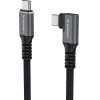Wozinsky USB-C Thunderbolt 4 240W Angled Cable 1.5m 4K - Black - (WPS1-UY41S)