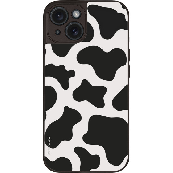 Sonique ���� Animal Print Series ��� Apple Iphone 15 Cow 01