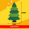 Kruzzel 26548 Led Felt Christmas Tree - (18611-0)