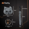 Ruhhy 4-Piece cat/Fox costume, gray, 26247 - (18620-0)