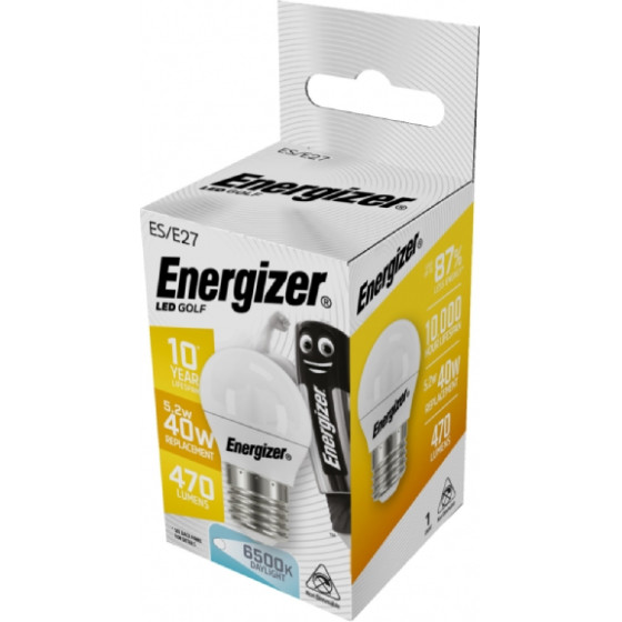 Energizer Bec Mini �������� ����� Opal Led 4.9W E27 470lm 6500K