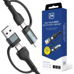 3MK cable Hyper Cable N-Series USB-A/USB-C Do USB-C/Lightning 1.2m 9V/2A 60W