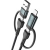 3MK cable Hyper Cable N-Series USB-A/USB-C Do USB-C/Lightning 1.2m 9V/2A 60W