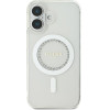 Guess Iphone 16 Plus 6.7 White Hardcase Iml Rhinestones Magsafe - (GUHMP16MPFTDTEH)