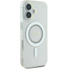 Guess Iphone 16 Plus 6.7 White Hardcase Iml Rhinestones Magsafe - (GUHMP16MPFTDTEH)