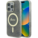 Guess Iphone 16 Pro 6.3 Brown Hardcase Iml 4G Magsafe - (GUHMP16LH4STW)