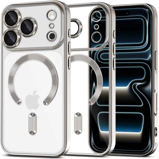 Tech-Protect Magflex Magsafe Iphone 17 Pro Shiny SILVER
