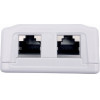 Cablexpert CAT6A Ftp Double Port Surface Mount Box White - (NCAC-2F6A-01)
