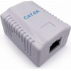 Cablexpert CAT6A Ftp Single Port Surface Mount Box White - (NCAC-1F6A-01)