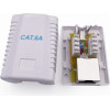 Cablexpert CAT6A Ftp Single Port Surface Mount Box White - (NCAC-1F6A-01)