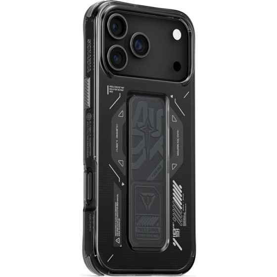 Skinarma Helio Case For Iphone 17 Pro Max Magnetic Charging + Grip Stand Graphite - (SK-2025IPP6.9-HELIO-GRA)