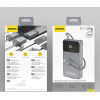 Dudao K31 Pro 45W 20000mAh Power Bank With Built-In Retractable USB-C Cable - Gray - (K31Pro)