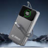 Dudao K31 Pro 45W 20000mAh Power Bank With Built-In Retractable USB-C Cable - Gray - (K31Pro)