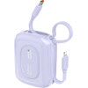 Dudao K32 22.5W 10000 Mah Powerbank With Built-In USB-C/ Lightning Cable - Purple - (K32 purple)