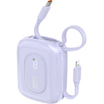 Dudao K32 22.5W 10000 Mah Powerbank With Built-In USB-C/ Lightning Cable - Purple - (K32 purple)
