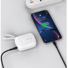 Dudao K32 22.5W 10000 Mah Powerbank With Built-In USB-C/ Lightning Cable - White - (K32 white)