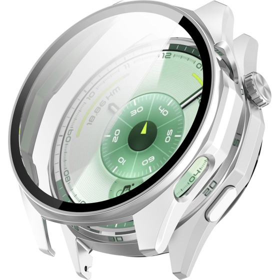 Techsuit - Defense360 Pro + Screen Protector - Huawei Watch Gt 6 46mm - Silver