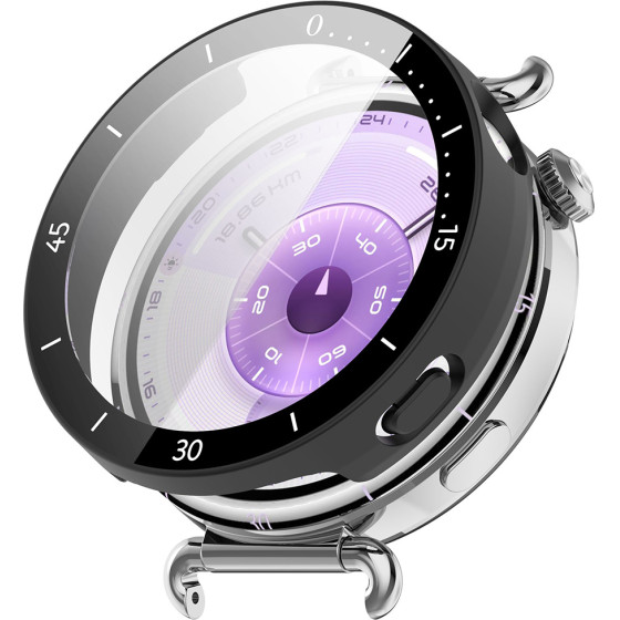 Techsuit - Defense360 Pro Bezel + Screen Protector - Huawei Watch Gt 6 41mm - Matte Black