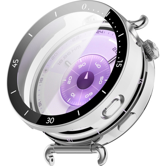 Techsuit - Defense360 Pro Bezel + Screen Protector - Huawei Watch Gt 6 41mm - Silver