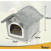 Purlov Cat Bed - Gray House 25706 - (18668-0)
