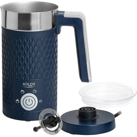 Adler Milk frother/Warmer Automatic, Navy Blue - (Ad 4494d)